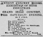 Performance Bill announcing McCormack/Joyce concert, 1904.