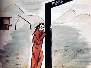 Artwork: Praha sign 