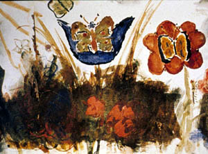 Child's artwork: Butterflies 