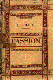 J. S. Bach's "Passion" 